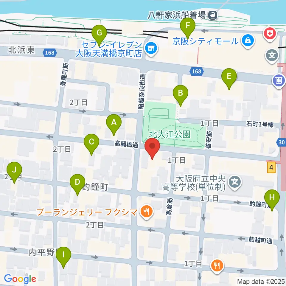 青山ハープ大阪ショールーム周辺のホテル一覧地図