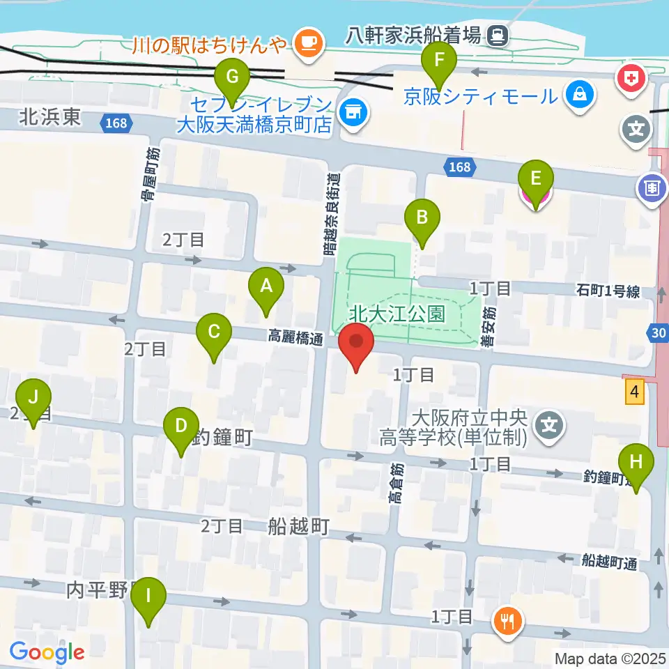 青山ハープ大阪ショールーム周辺のホテル一覧地図