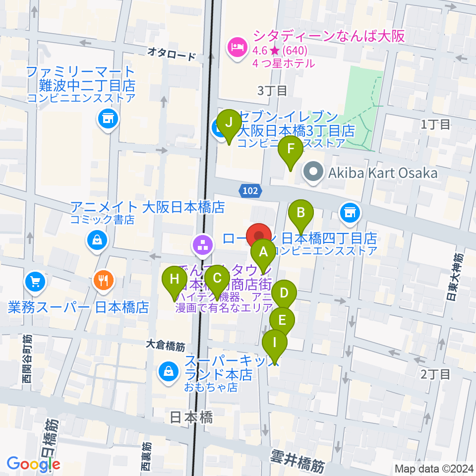 インディペンデントシアター2nd周辺のホテル一覧地図