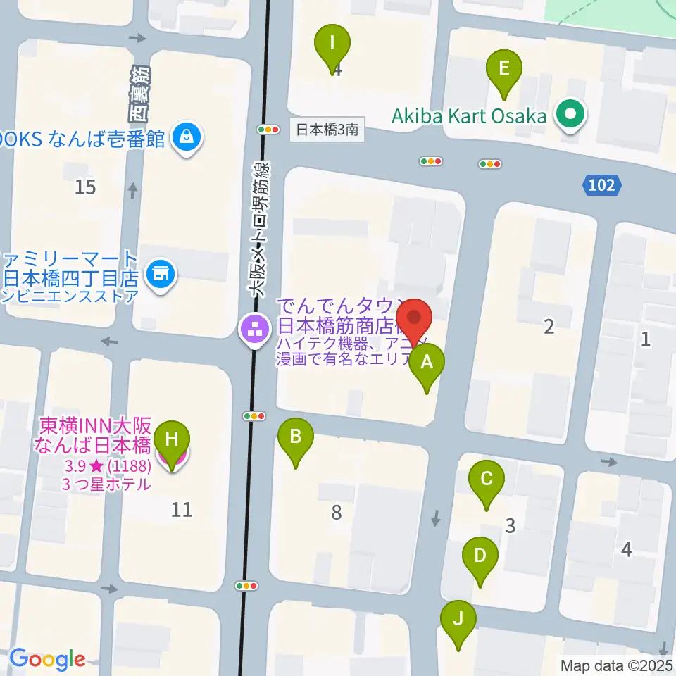 インディペンデントシアター2nd周辺のホテル一覧地図