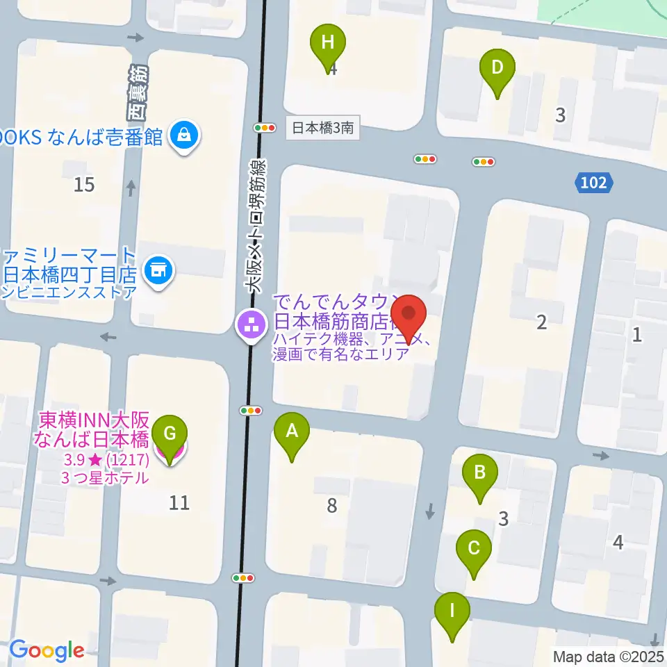 インディペンデントシアター2nd周辺のホテル一覧地図