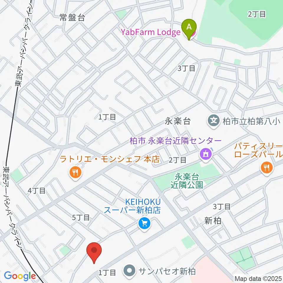 新柏パタータ周辺のホテル一覧地図