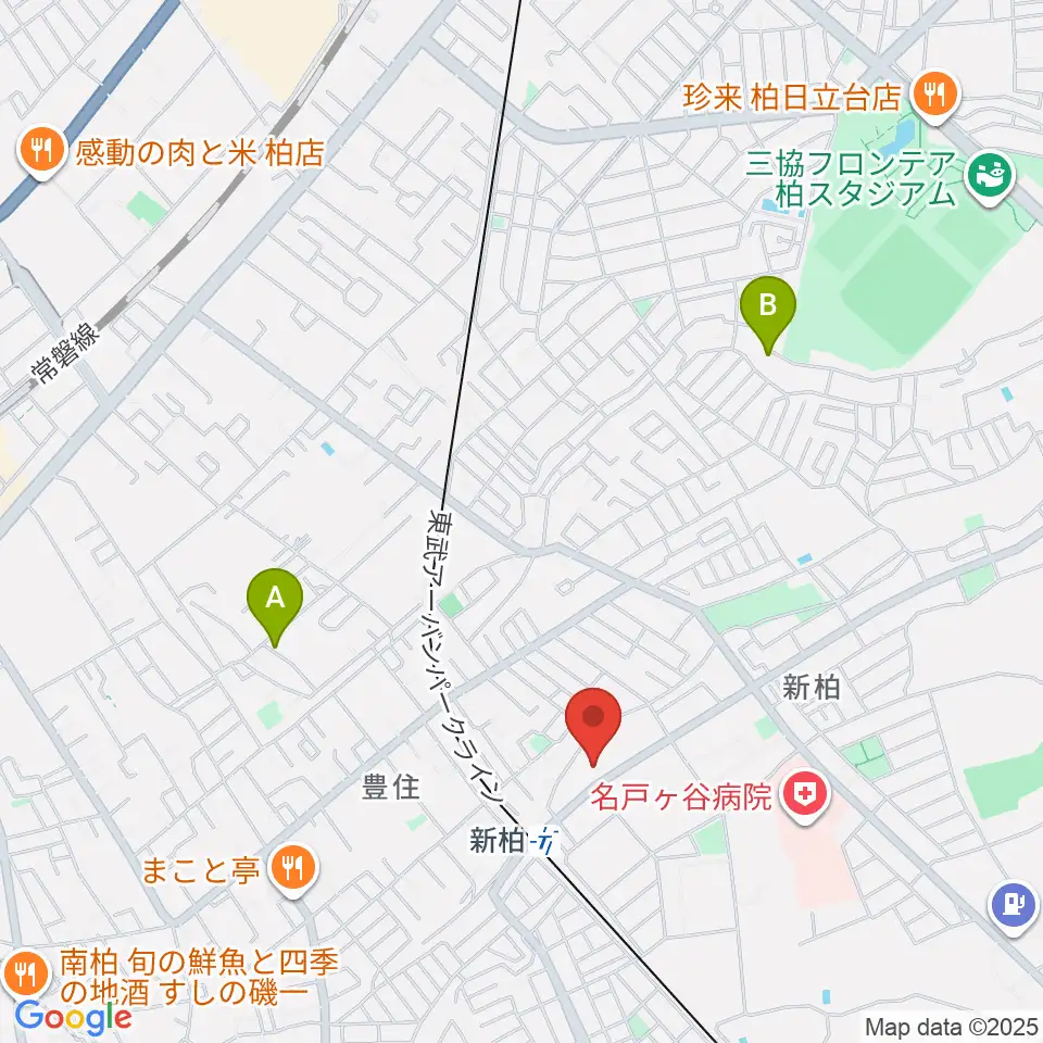 新柏パタータ周辺のホテル一覧地図