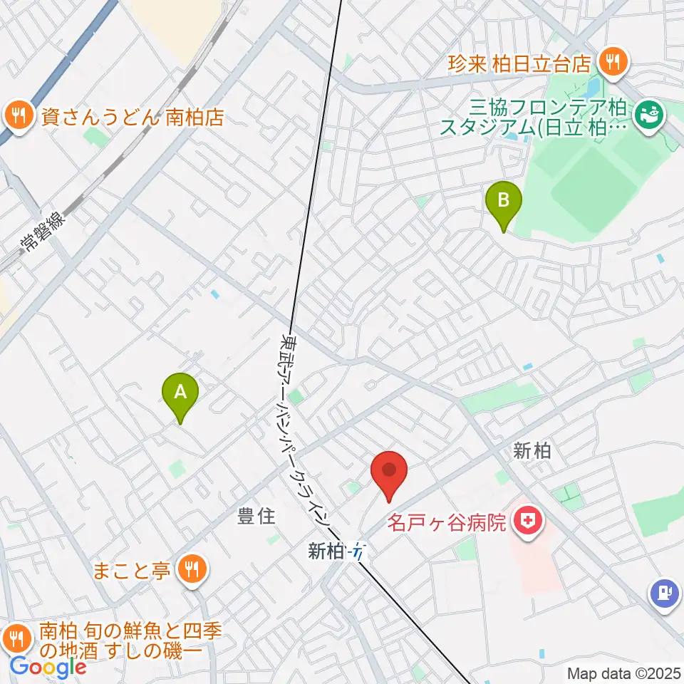 新柏パタータ周辺のホテル一覧地図