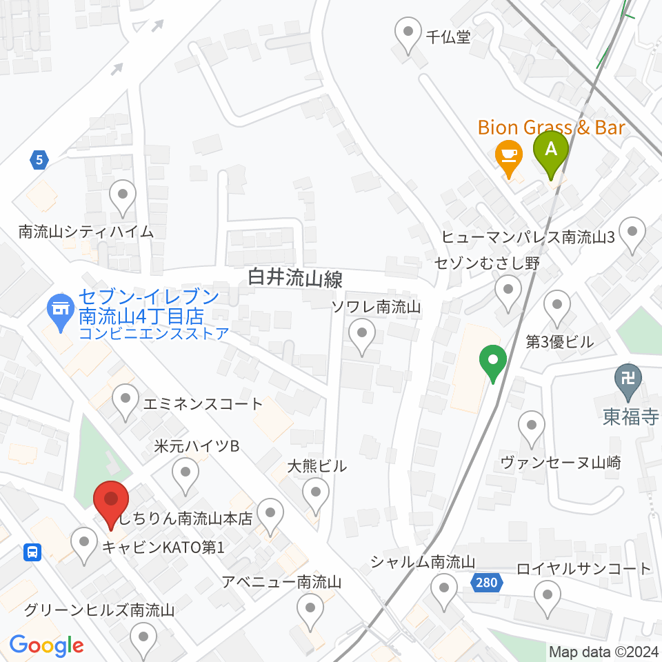 みみミュージック周辺のホテル一覧地図