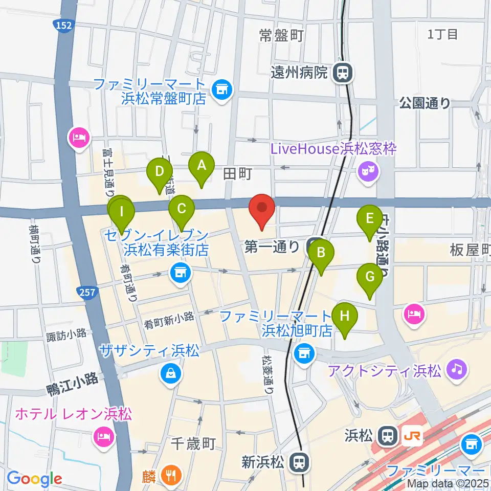 浜松ハァーミットドルフィン周辺のホテル一覧地図