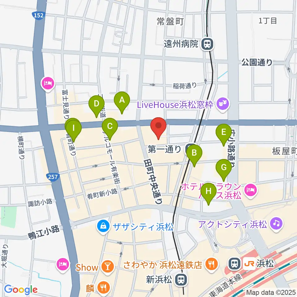浜松ハァーミットドルフィン周辺のホテル一覧地図