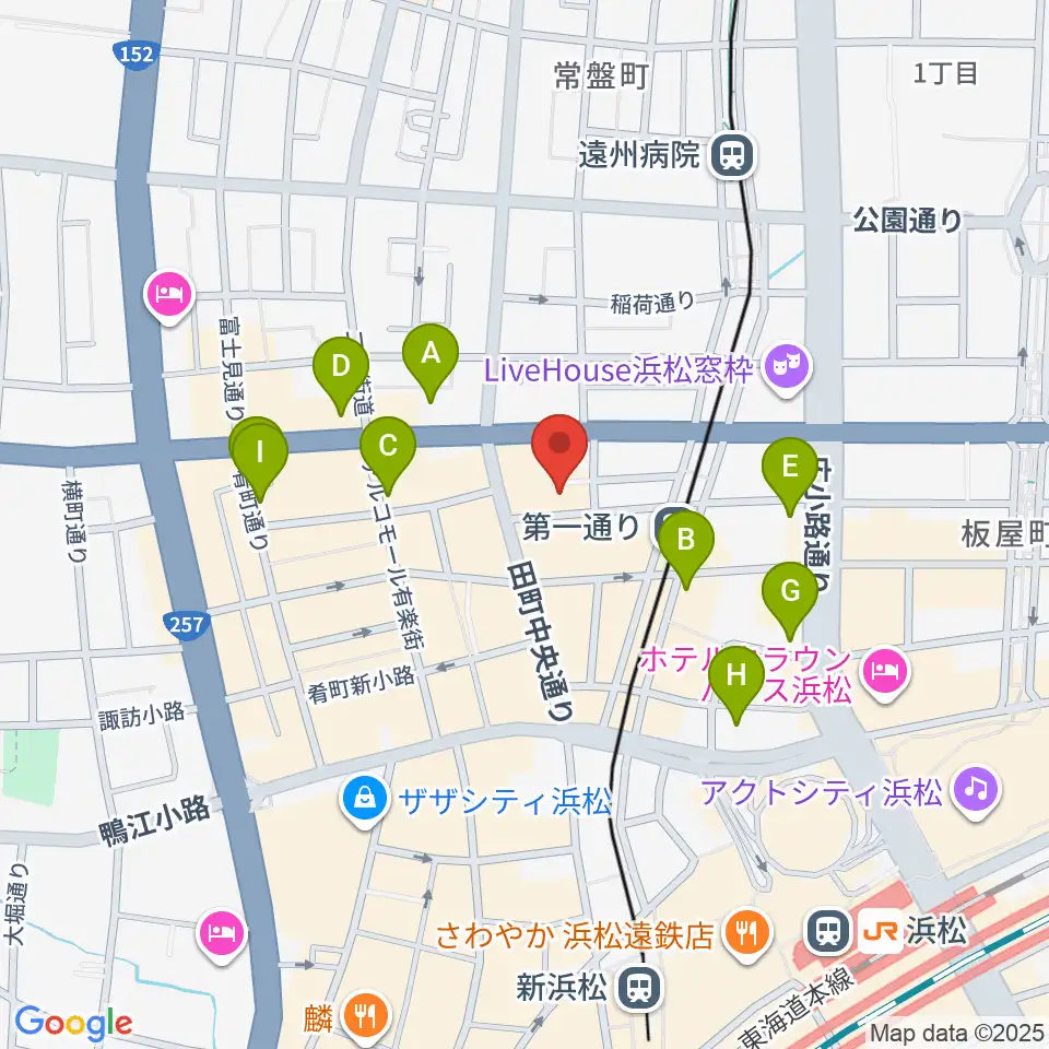 浜松ハァーミットドルフィン周辺のホテル一覧地図