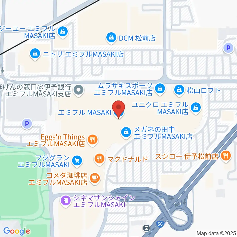 島村楽器エミフルMASAKI店周辺のホテル一覧地図