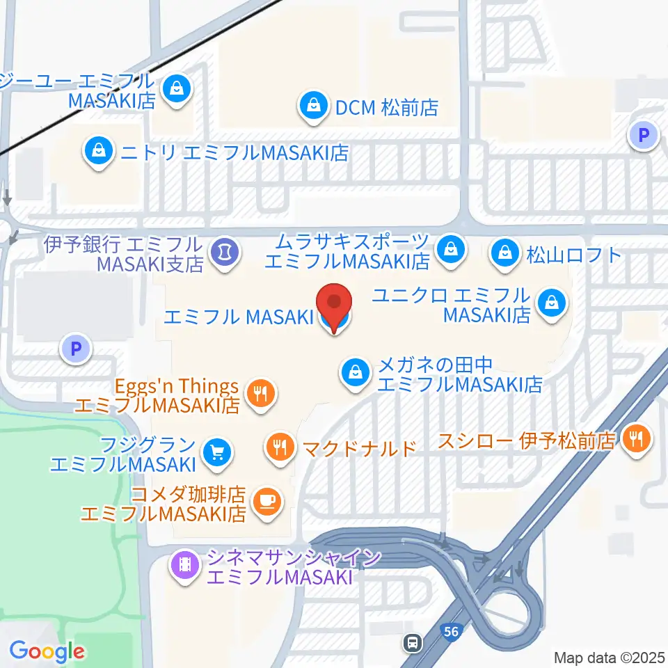 島村楽器エミフルMASAKI店周辺のホテル一覧地図