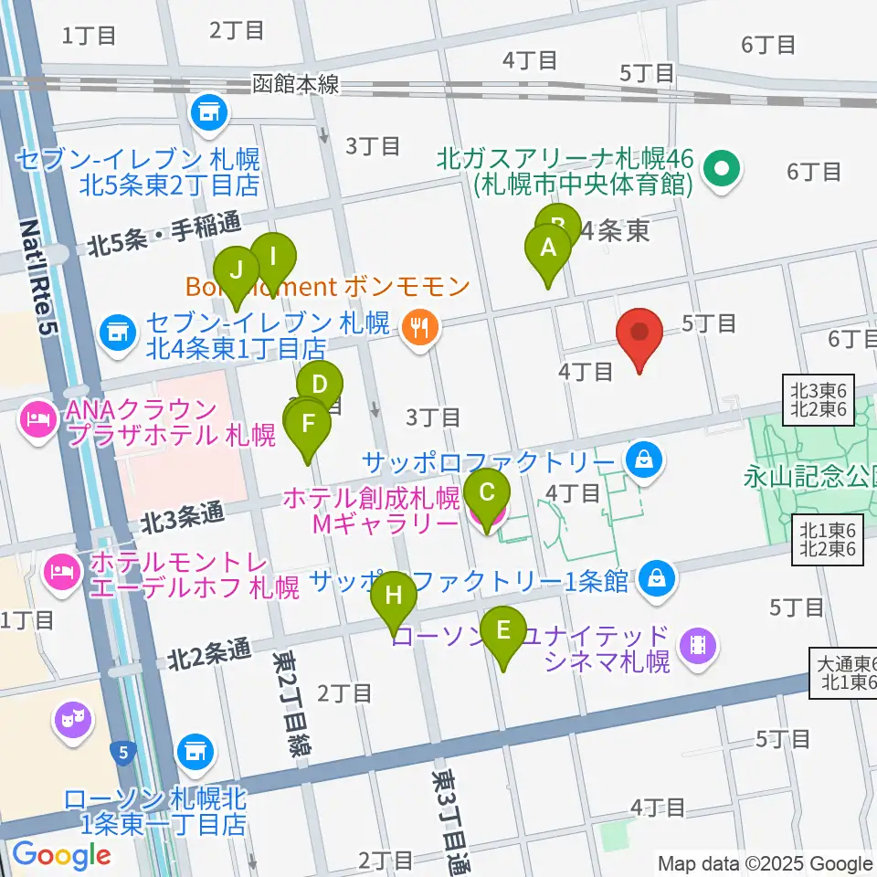 演劇専用小劇場BLOCH (ブロック)周辺のホテル一覧地図