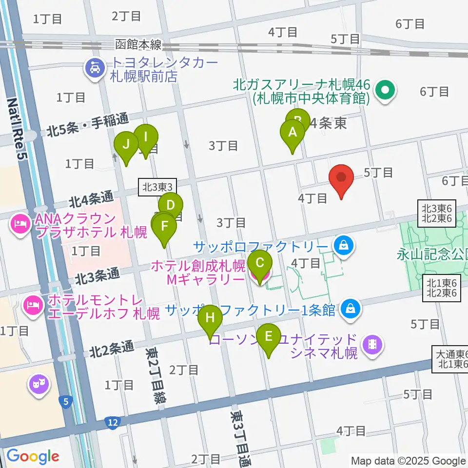 演劇専用小劇場BLOCH (ブロック)周辺のホテル一覧地図