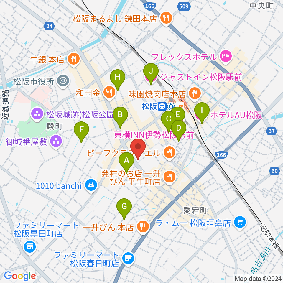 ジャズ茶房サライ周辺のホテル一覧地図