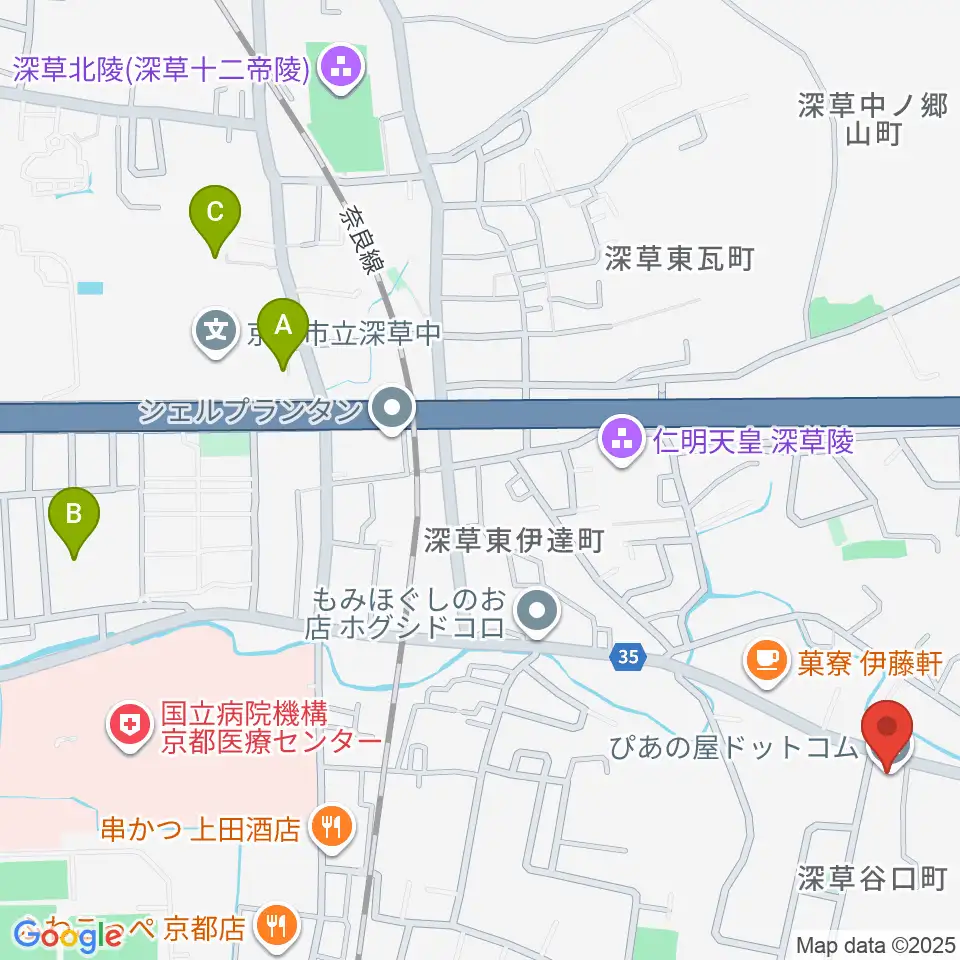 ぴあの屋ドットコム周辺のホテル一覧地図