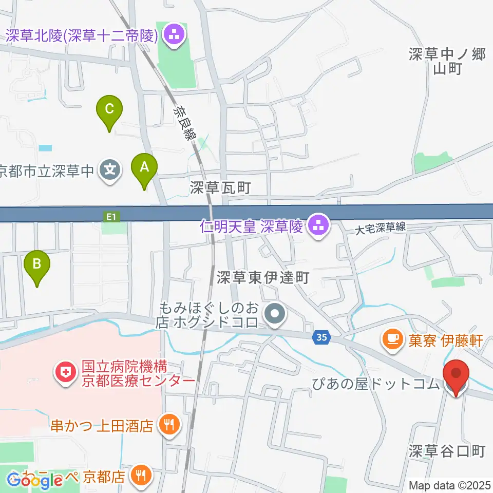 ぴあの屋ドットコム周辺のホテル一覧地図
