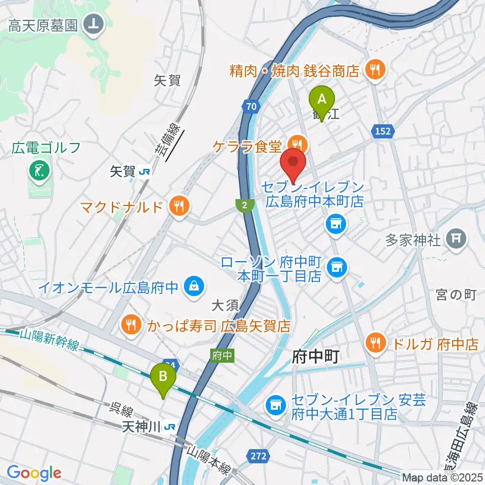 LaLa Musicピアノ教室周辺のホテル一覧地図