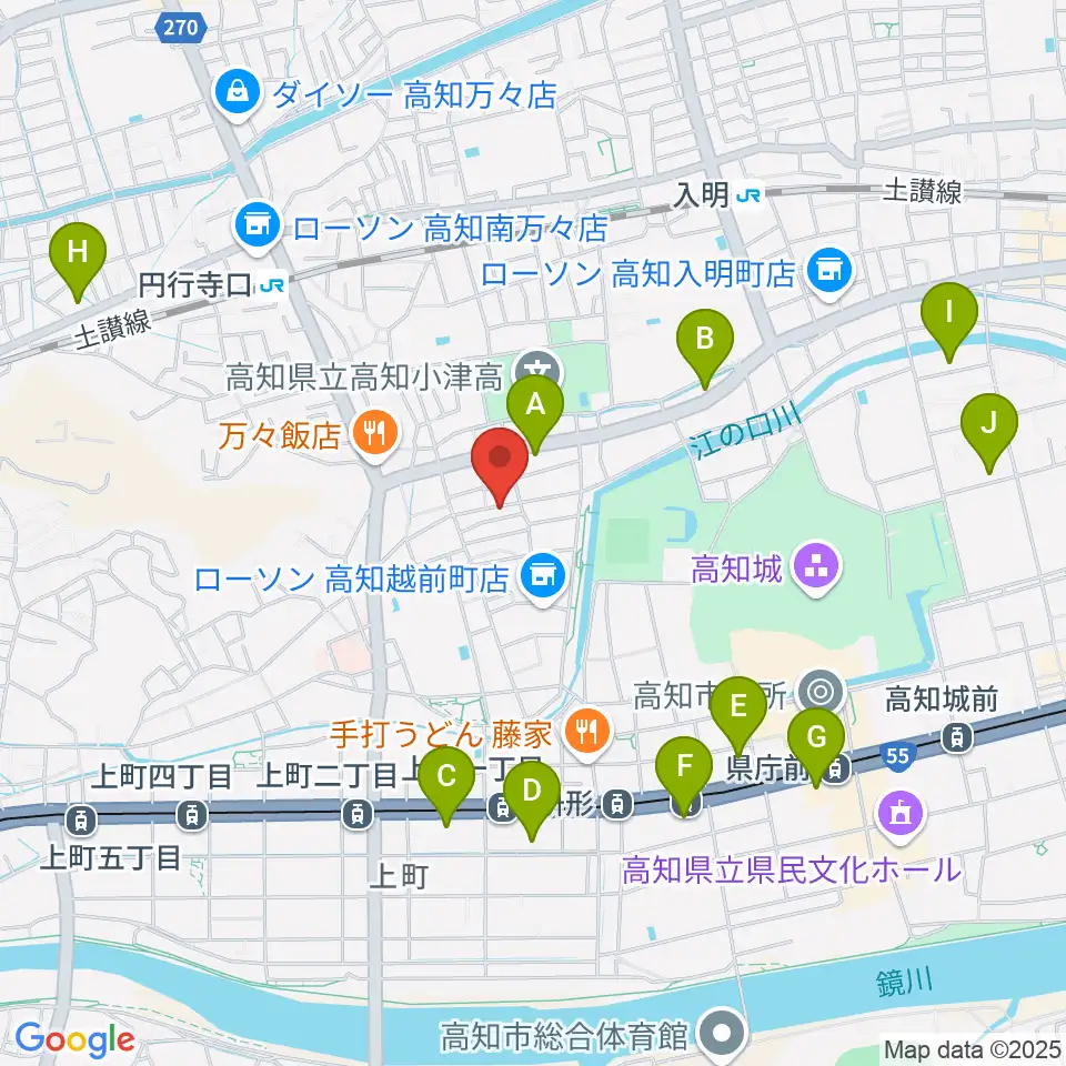 南四国ピアノ販売周辺のホテル一覧地図