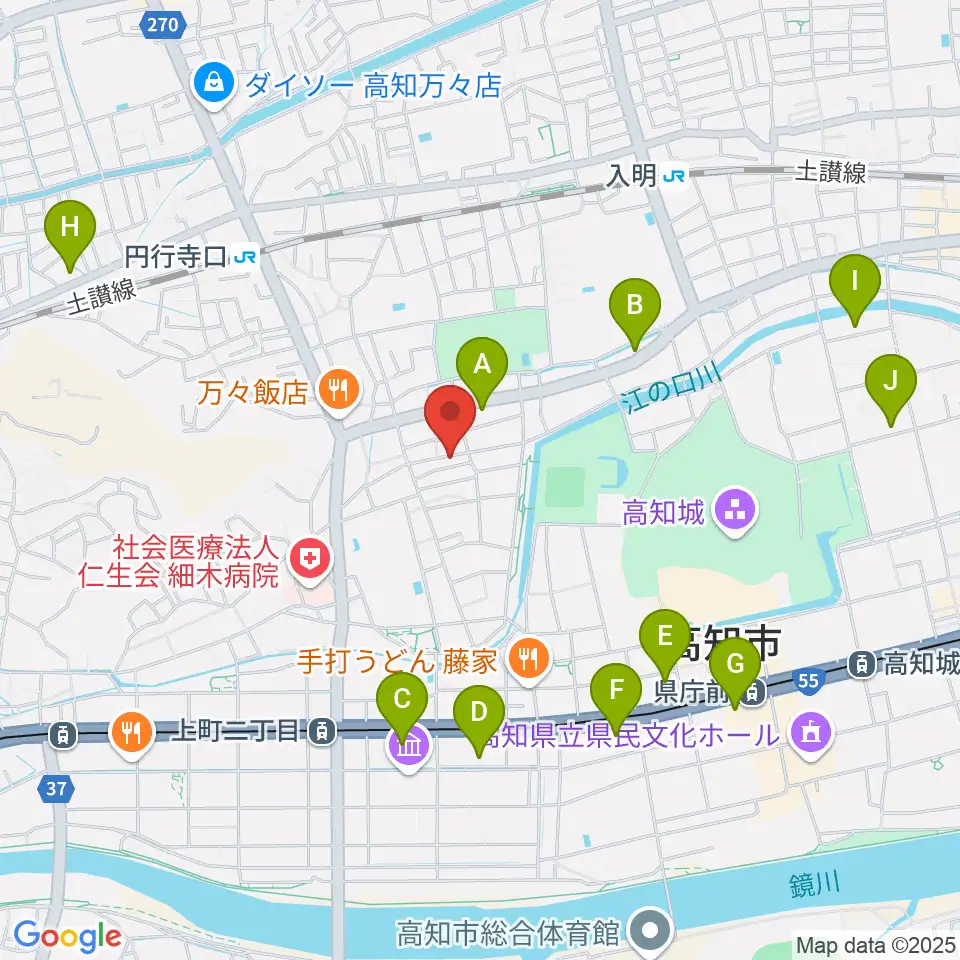 南四国ピアノ販売周辺のホテル一覧地図