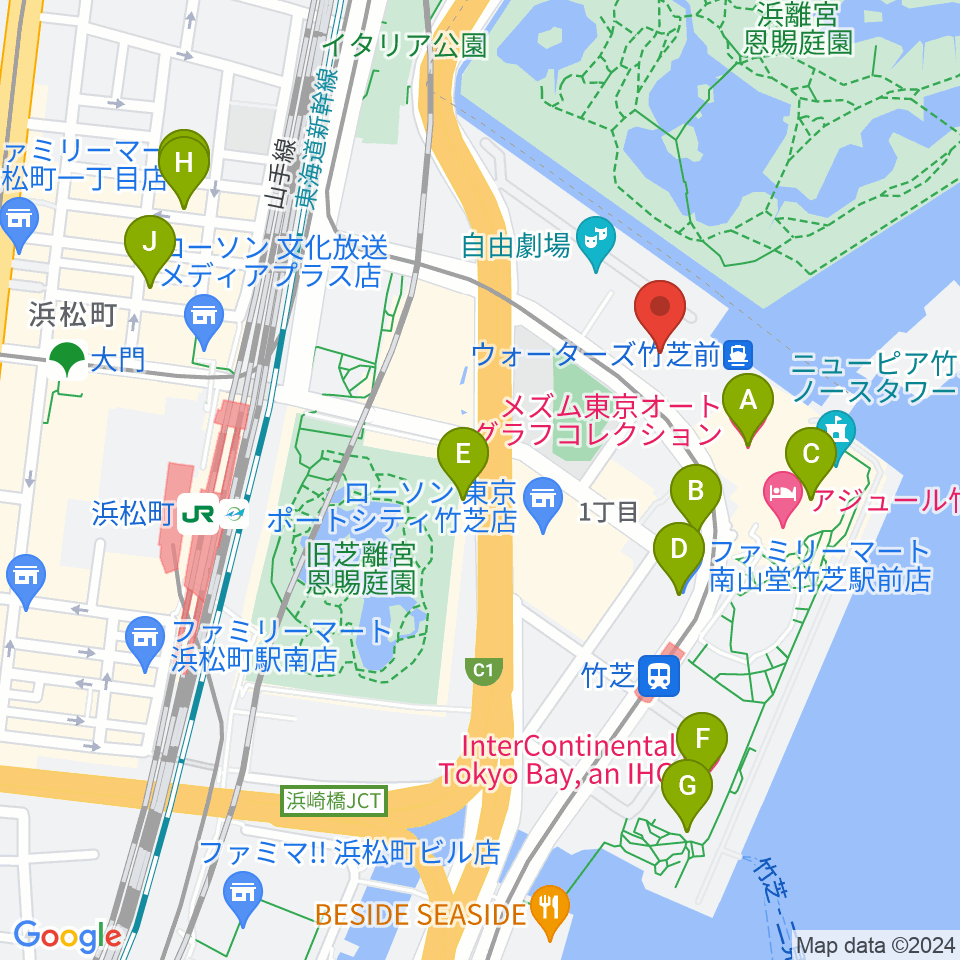 JR東日本四季劇場［春］周辺のホテル一覧地図
