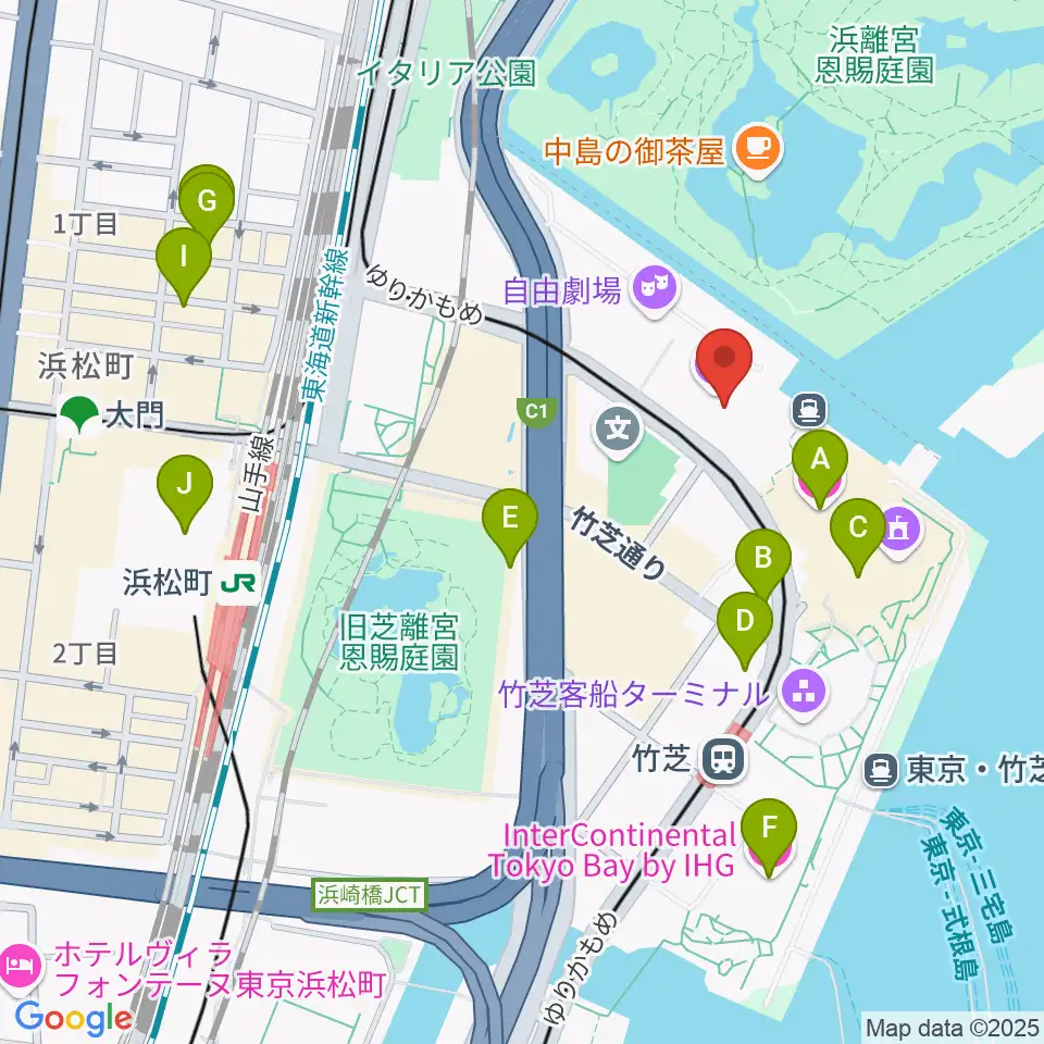 JR東日本四季劇場［春］周辺のホテル一覧地図