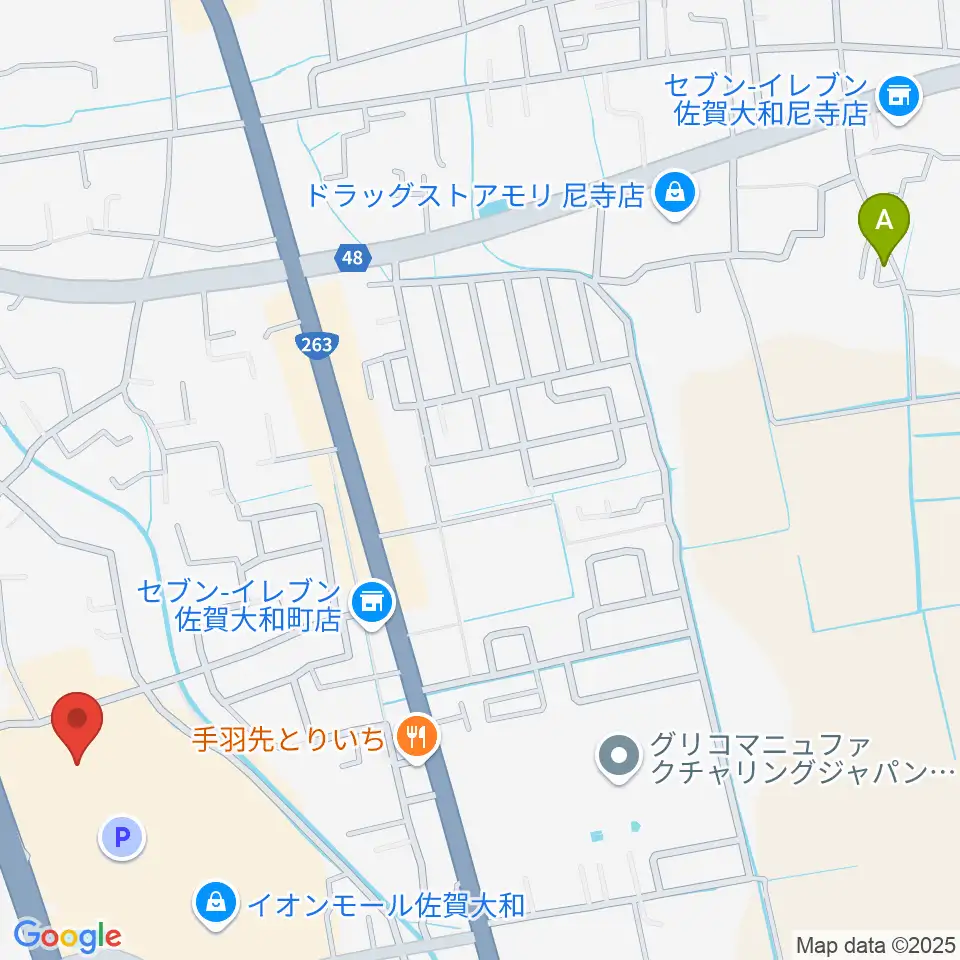 島村楽器 イオンモール佐賀大和店周辺のホテル一覧地図