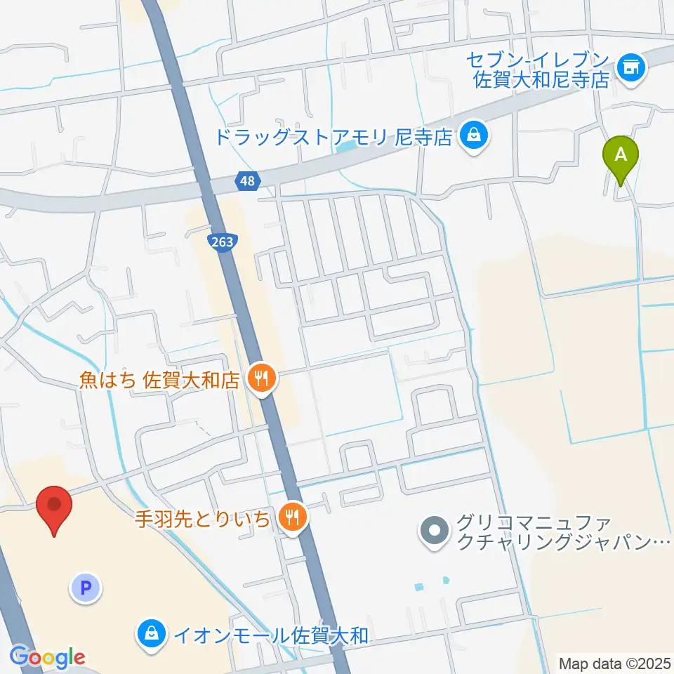 島村楽器 イオンモール佐賀大和店周辺のホテル一覧地図