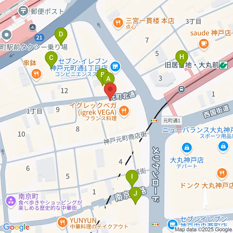 ジャズ喫茶JamJam周辺のホテル一覧地図