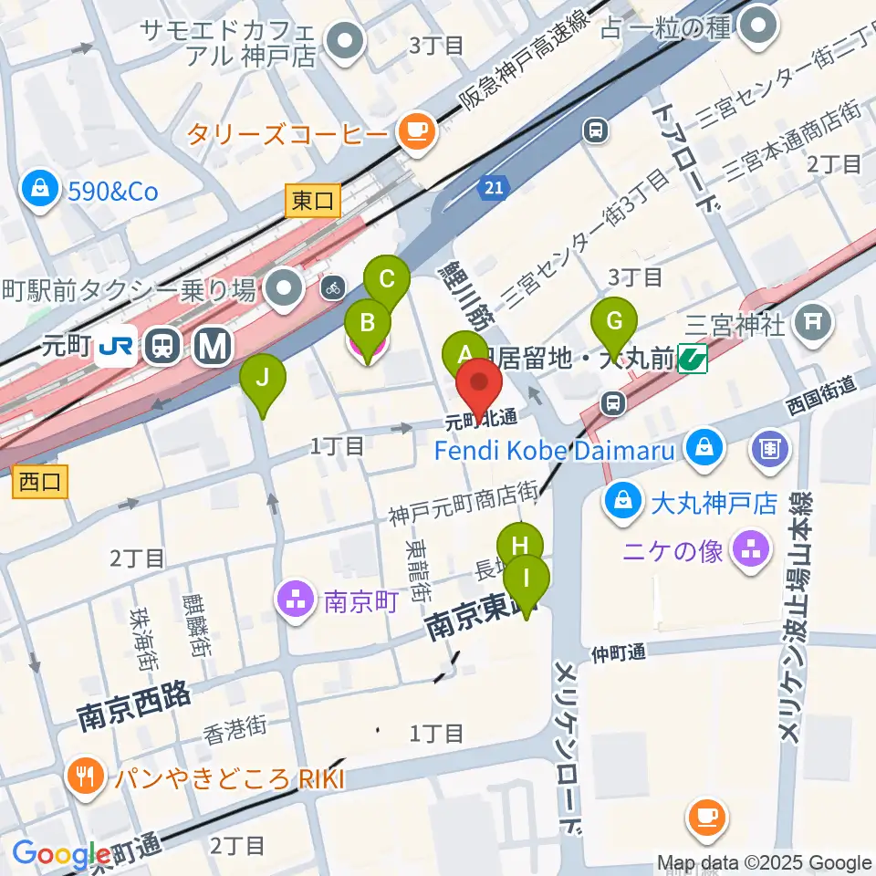 ジャズ喫茶JamJam周辺のホテル一覧地図