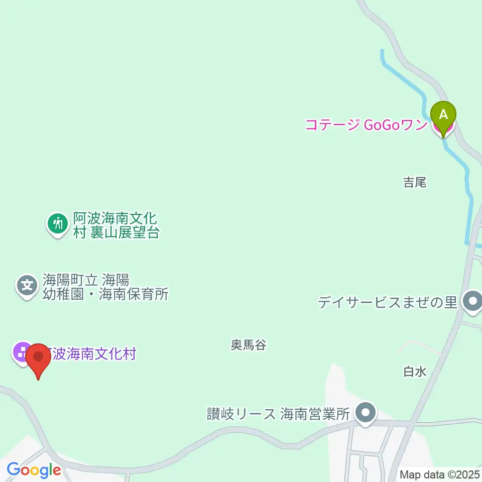 阿波海南文化村周辺のホテル一覧地図