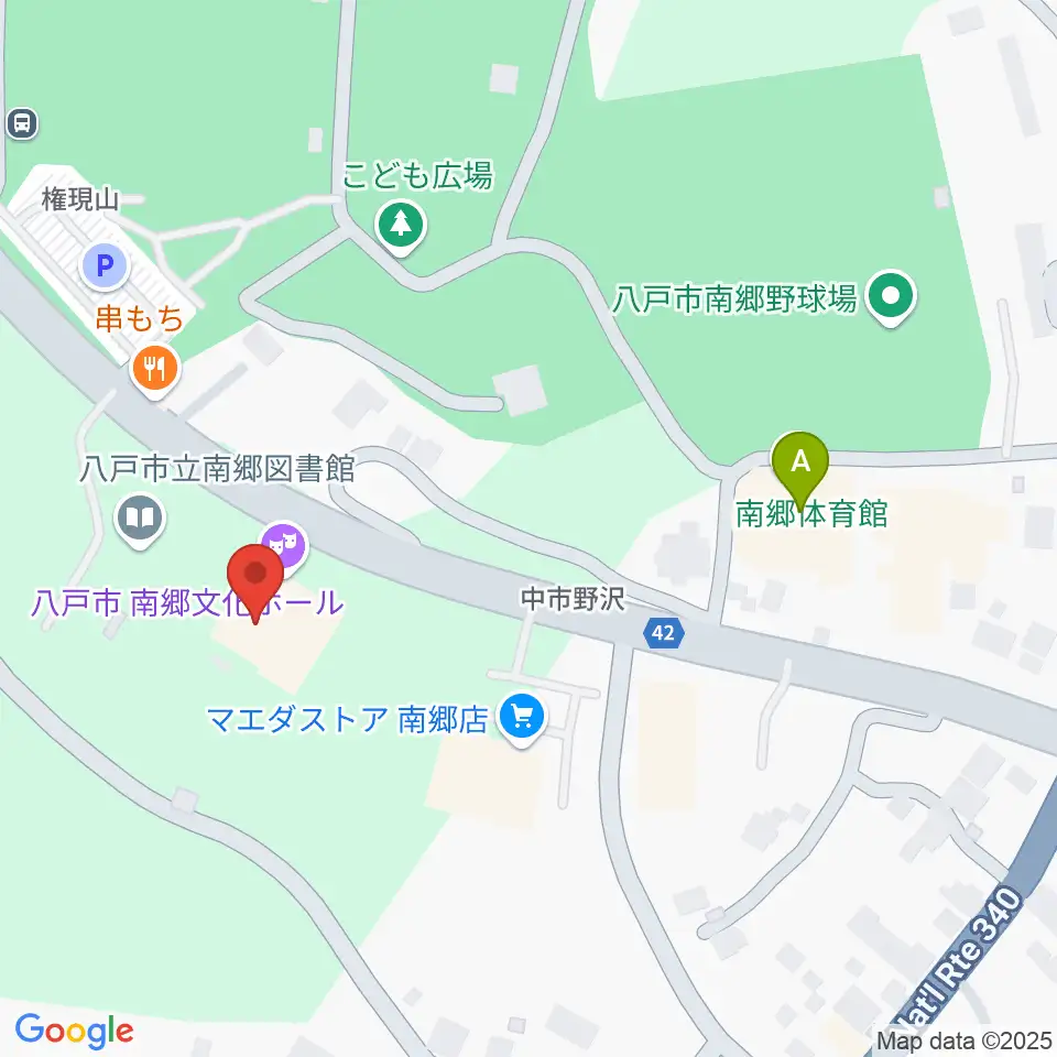 八戸市南郷文化ホール周辺のホテル一覧地図