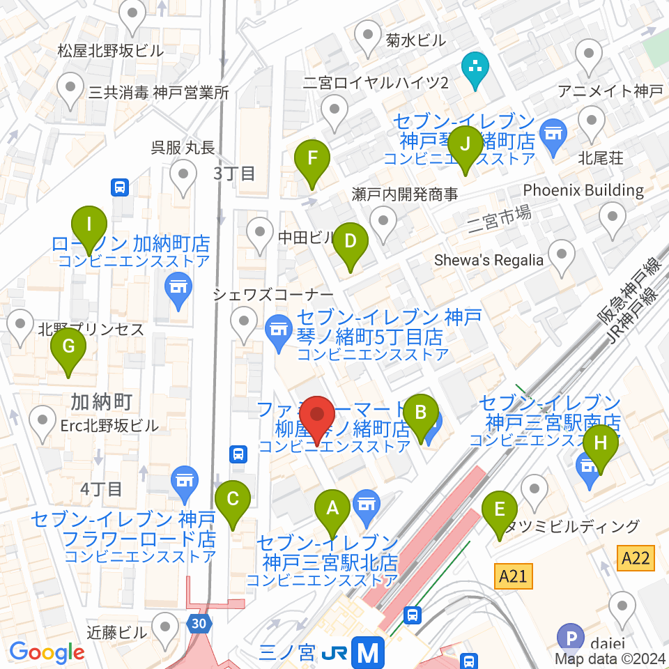 アルマギタースクール周辺のホテル一覧地図