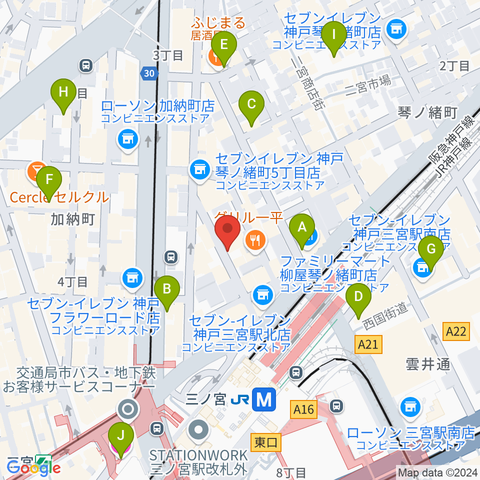 アルマギタースクール周辺のホテル一覧地図