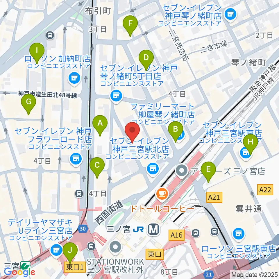 アルマギタースクール周辺のホテル一覧地図