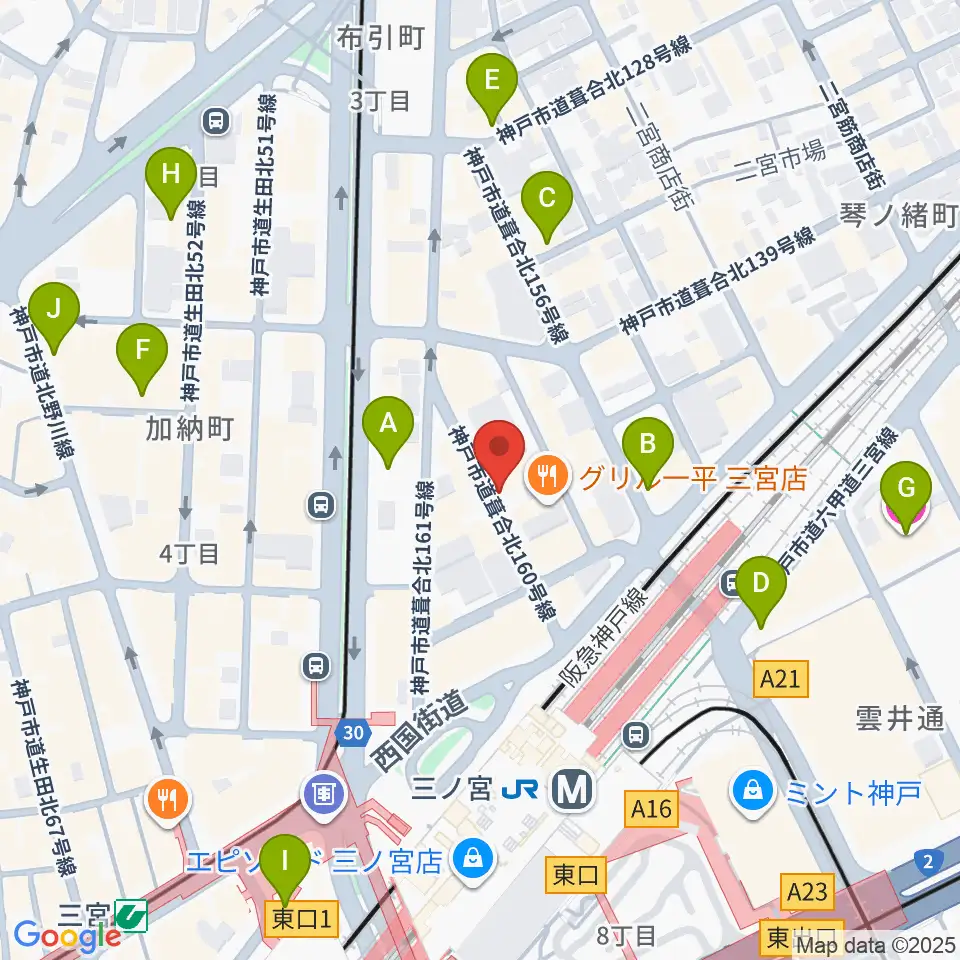 アルマギタースクール周辺のホテル一覧地図