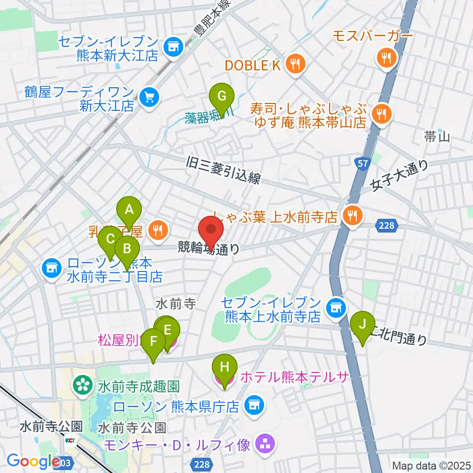 ビートニック80周辺のホテル一覧地図