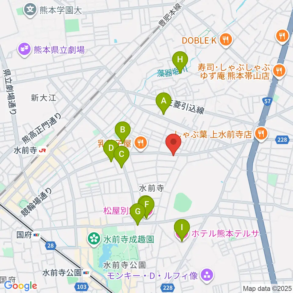 ビートニック80周辺のホテル一覧地図