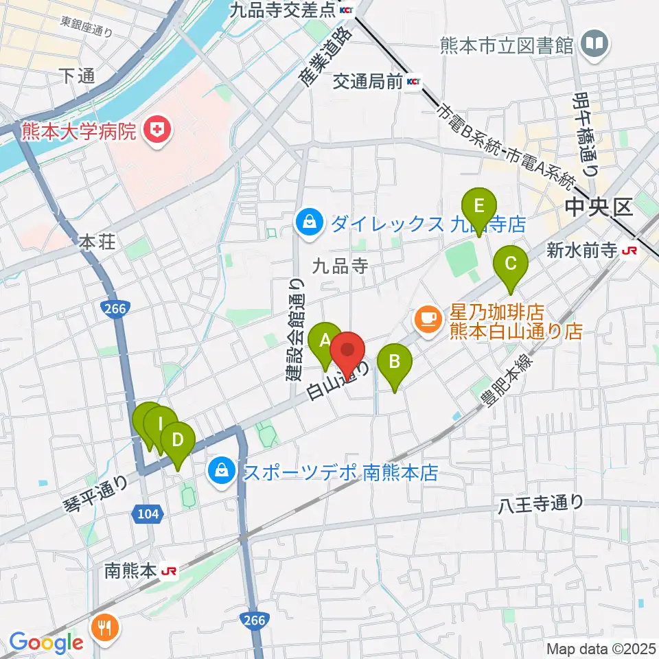 ミュージックファーム周辺のホテル一覧地図