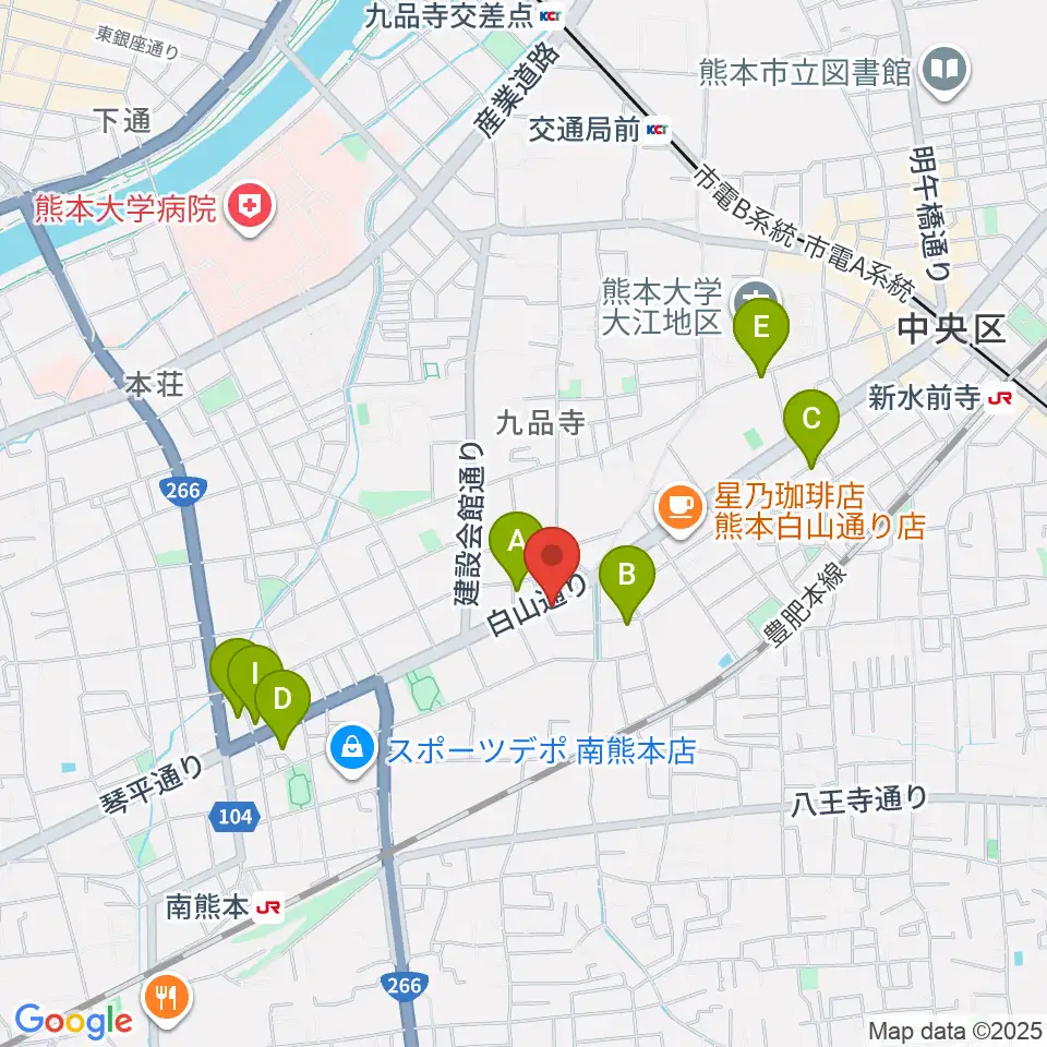 ミュージックファーム周辺のホテル一覧地図