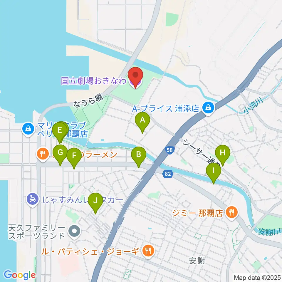 国立劇場おきなわ周辺のホテル一覧地図