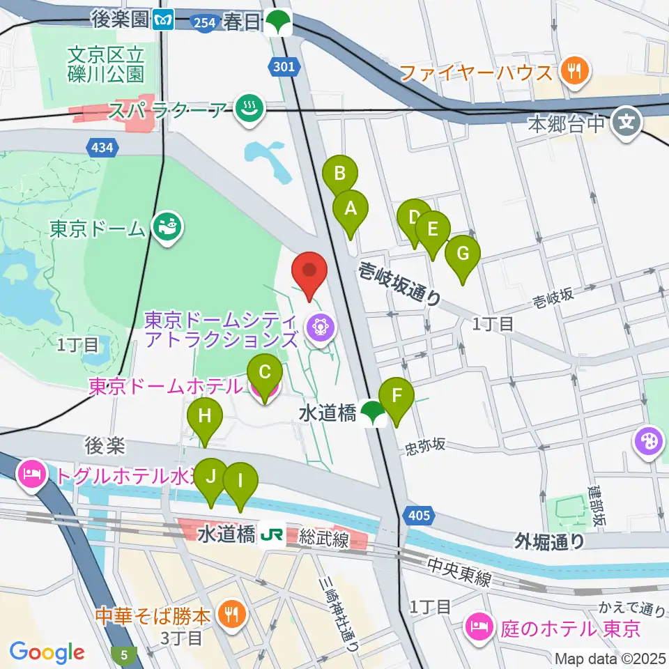 シアターGロッソ周辺のホテル一覧地図