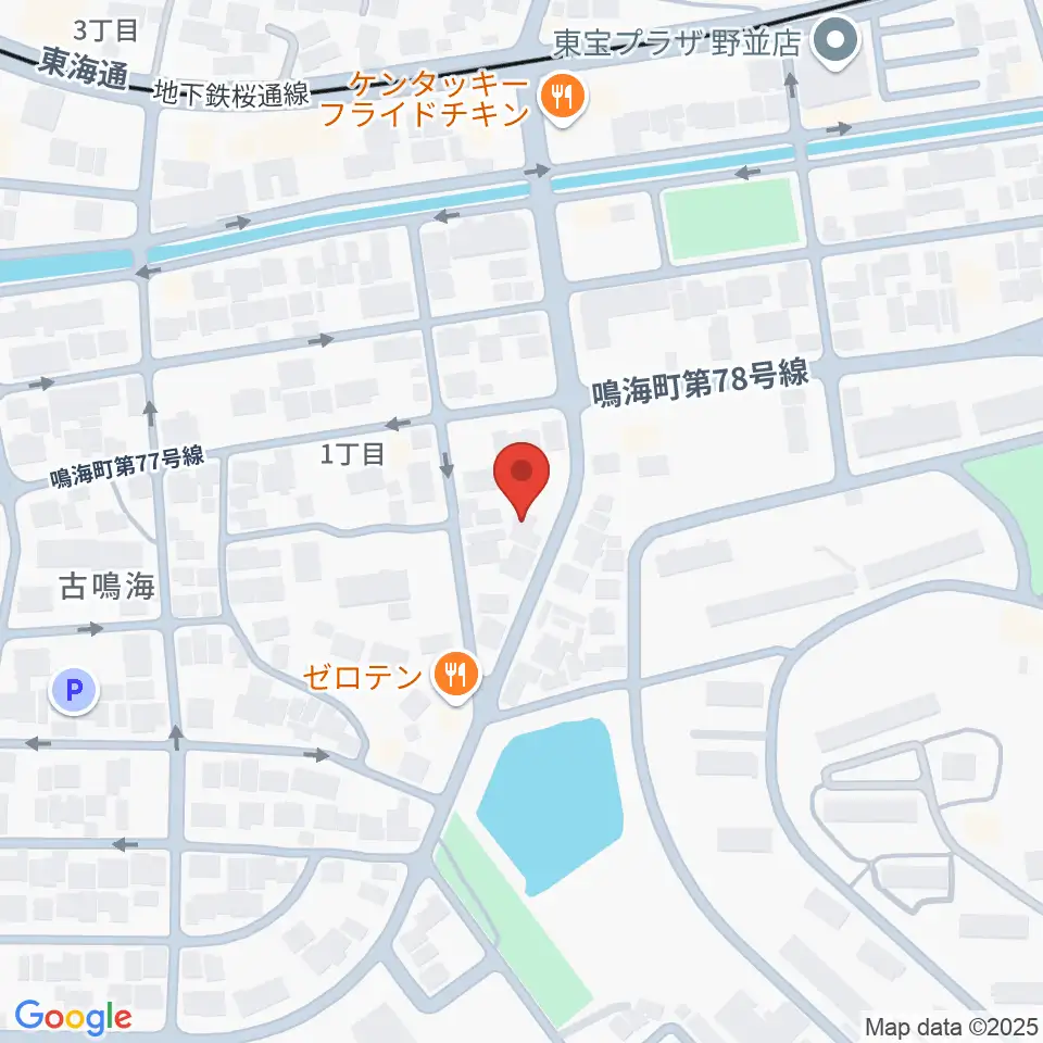 Enchante音楽教室周辺のホテル一覧地図