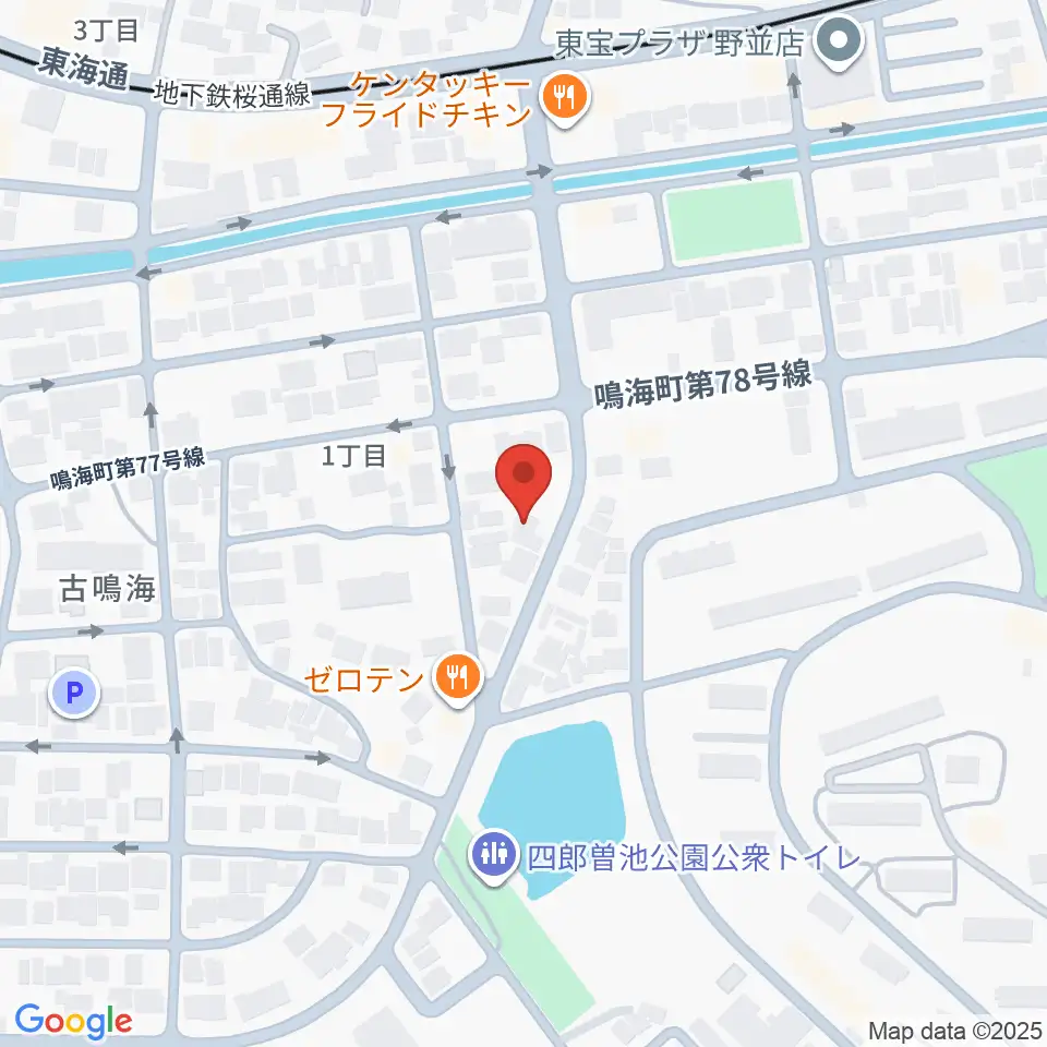 Enchante音楽教室周辺のホテル一覧地図