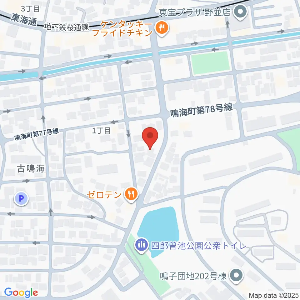 Enchante音楽教室周辺のホテル一覧地図