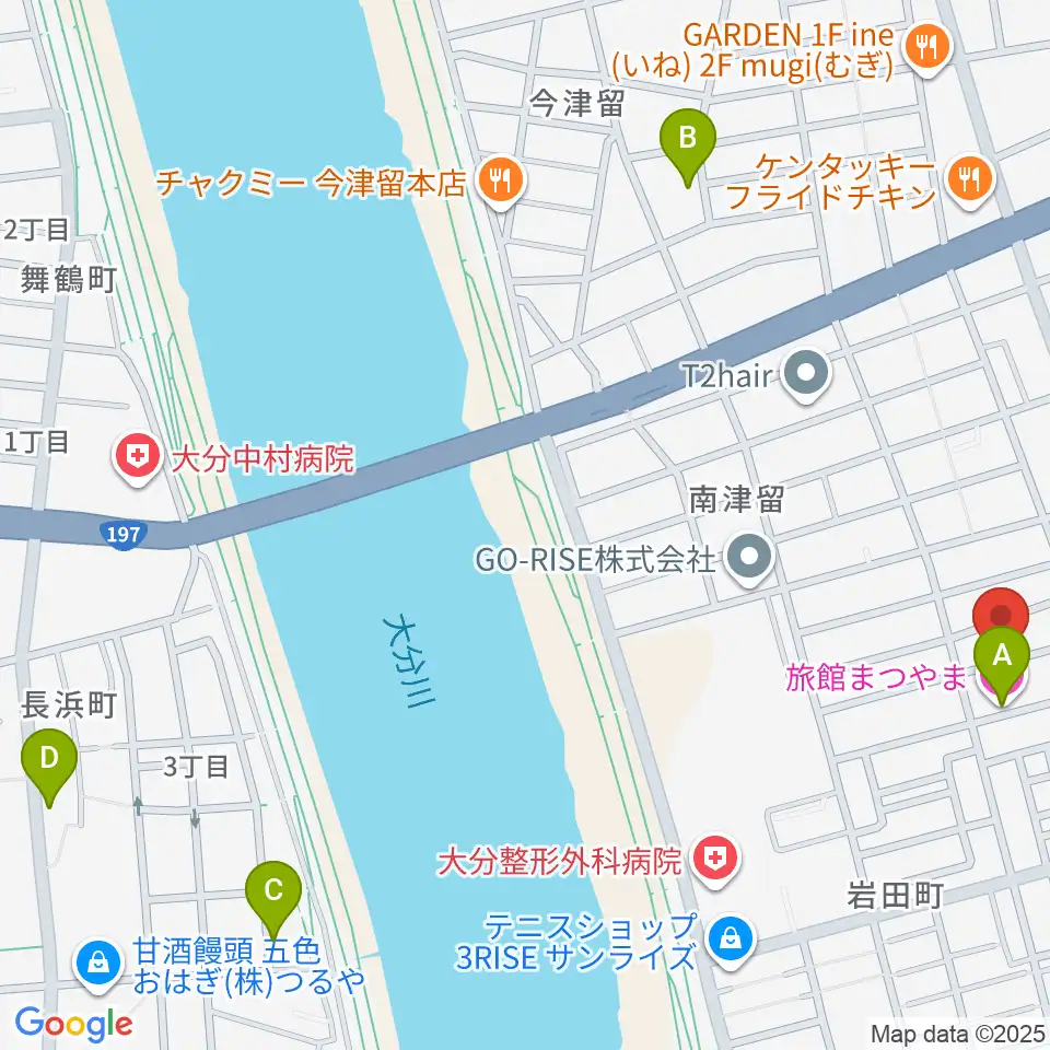 ミュージックホリデー周辺のホテル一覧地図