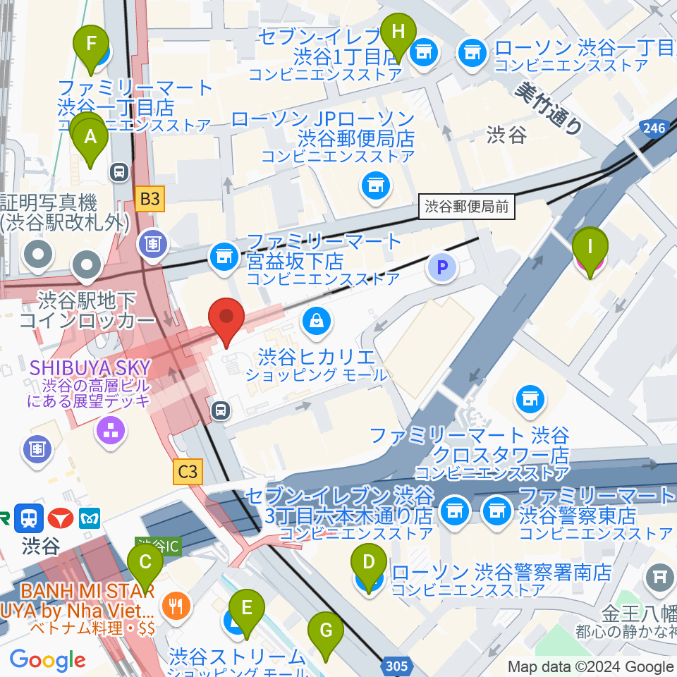 東急シアターオーブ周辺のホテル一覧地図