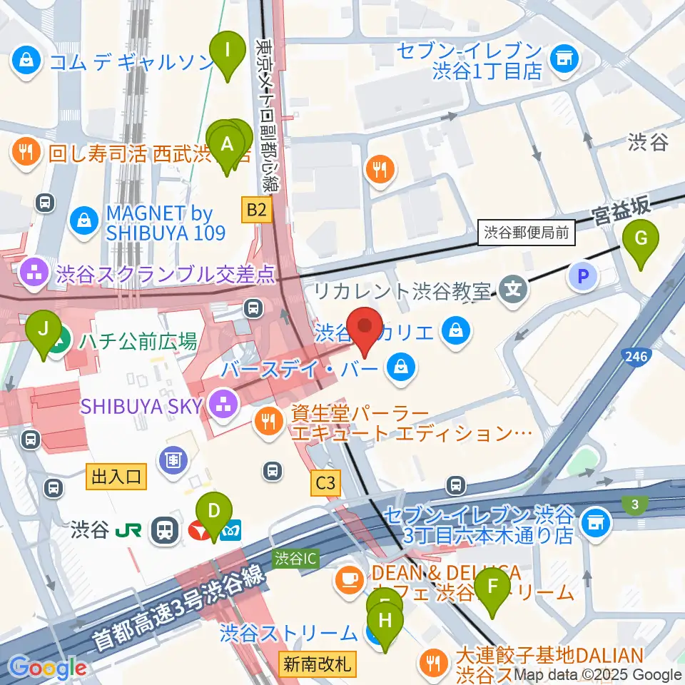 東急シアターオーブ周辺のホテル一覧地図