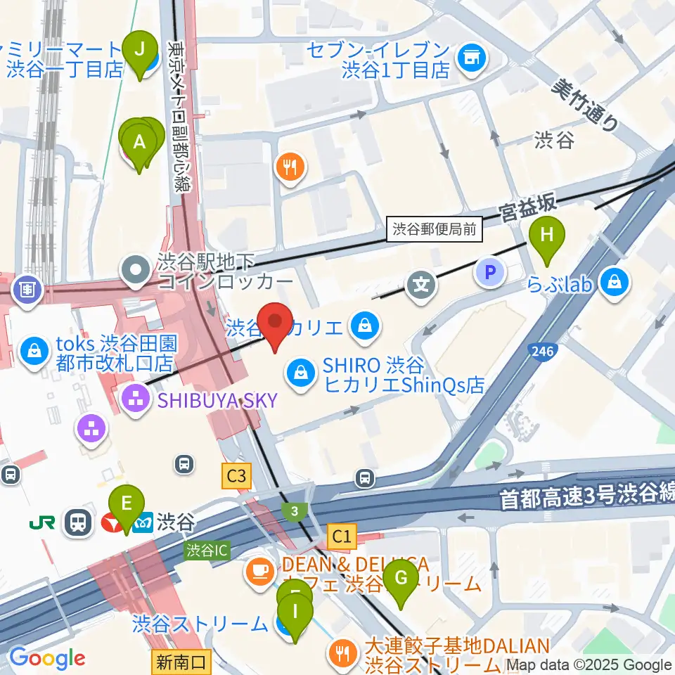 東急シアターオーブ周辺のホテル一覧地図