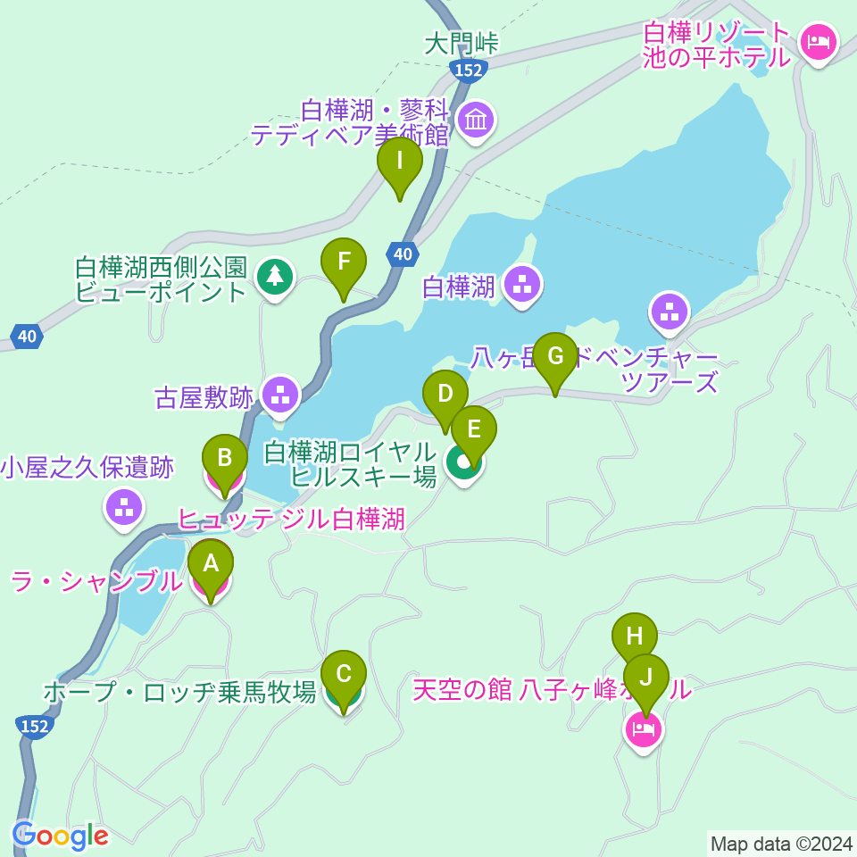 ラ・シャンブル ホールトーンホール周辺のホテル一覧地図