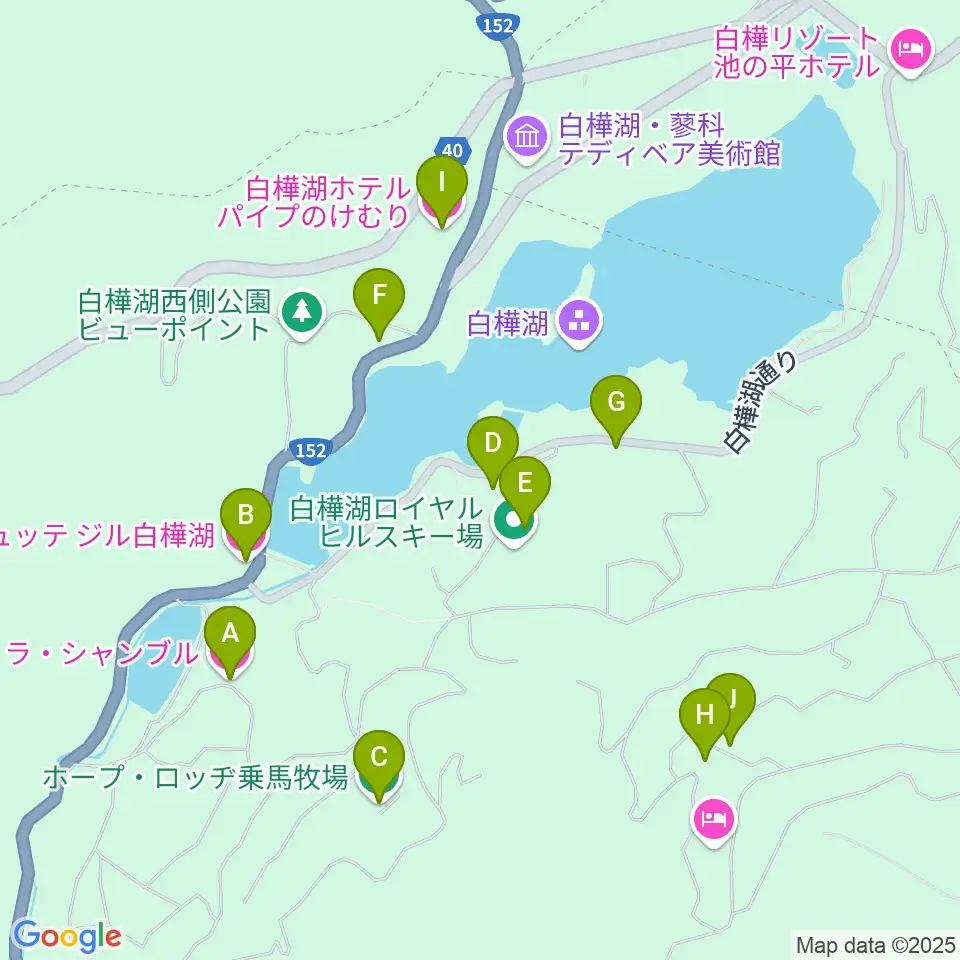 ラ・シャンブル ホールトーンホール周辺のホテル一覧地図