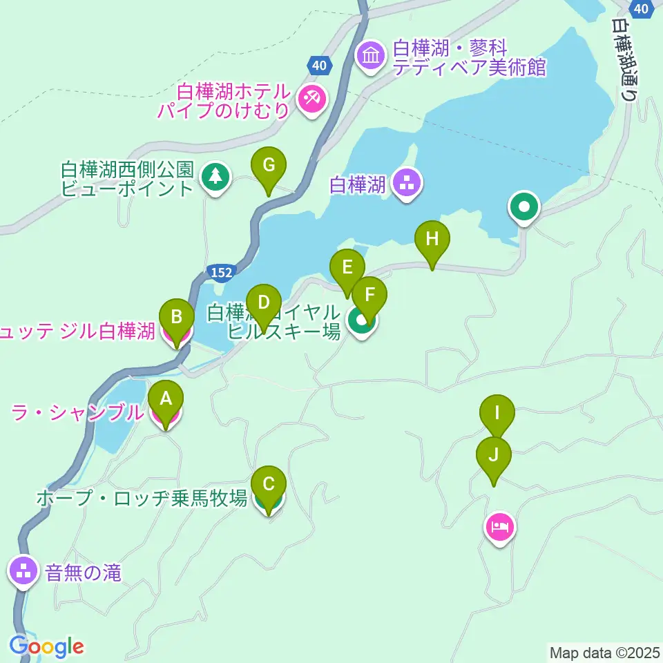 ラ・シャンブル ホールトーンホール周辺のホテル一覧地図